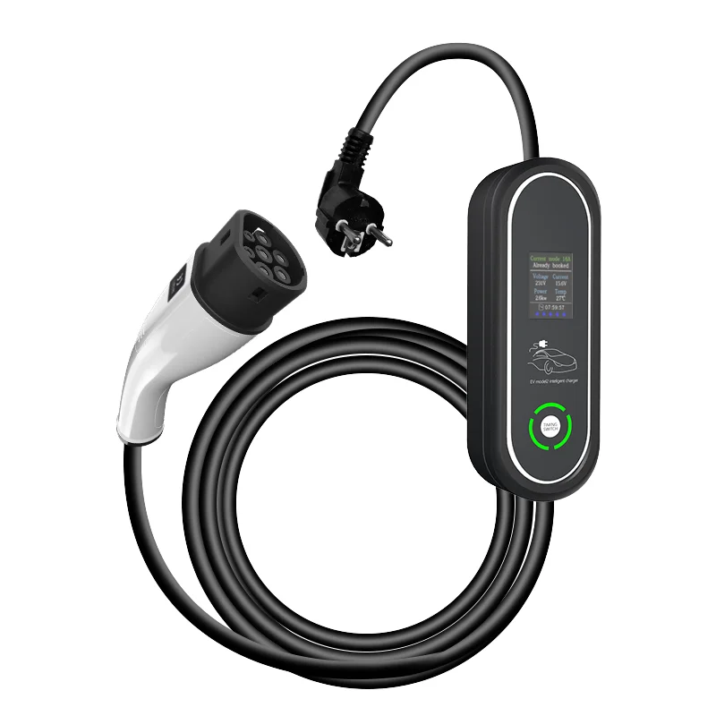 New JIKAI Type 2 Level 2 EV Wallbox AC 7KW 16A 380V Input Portable Home Fast Charging EV Car Charger for Replacement/Repair