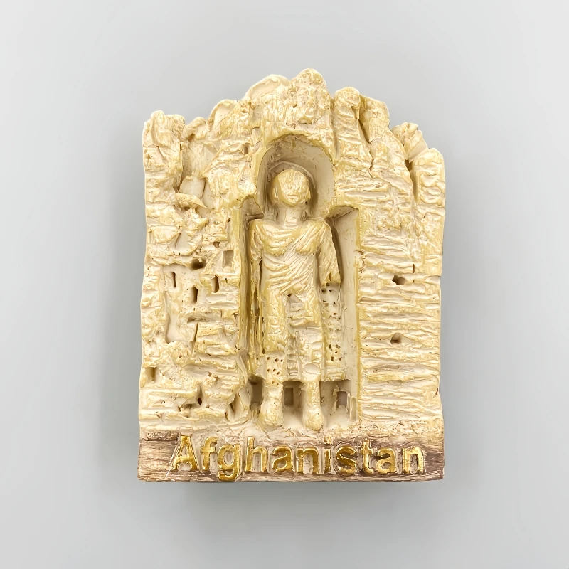 Pegatinas para nevera de la República Islámica de Afganistán, recuerdos de viaje, imanes para nevera Buddhas de Bamiyan, decoración del hogar, regalos de boda