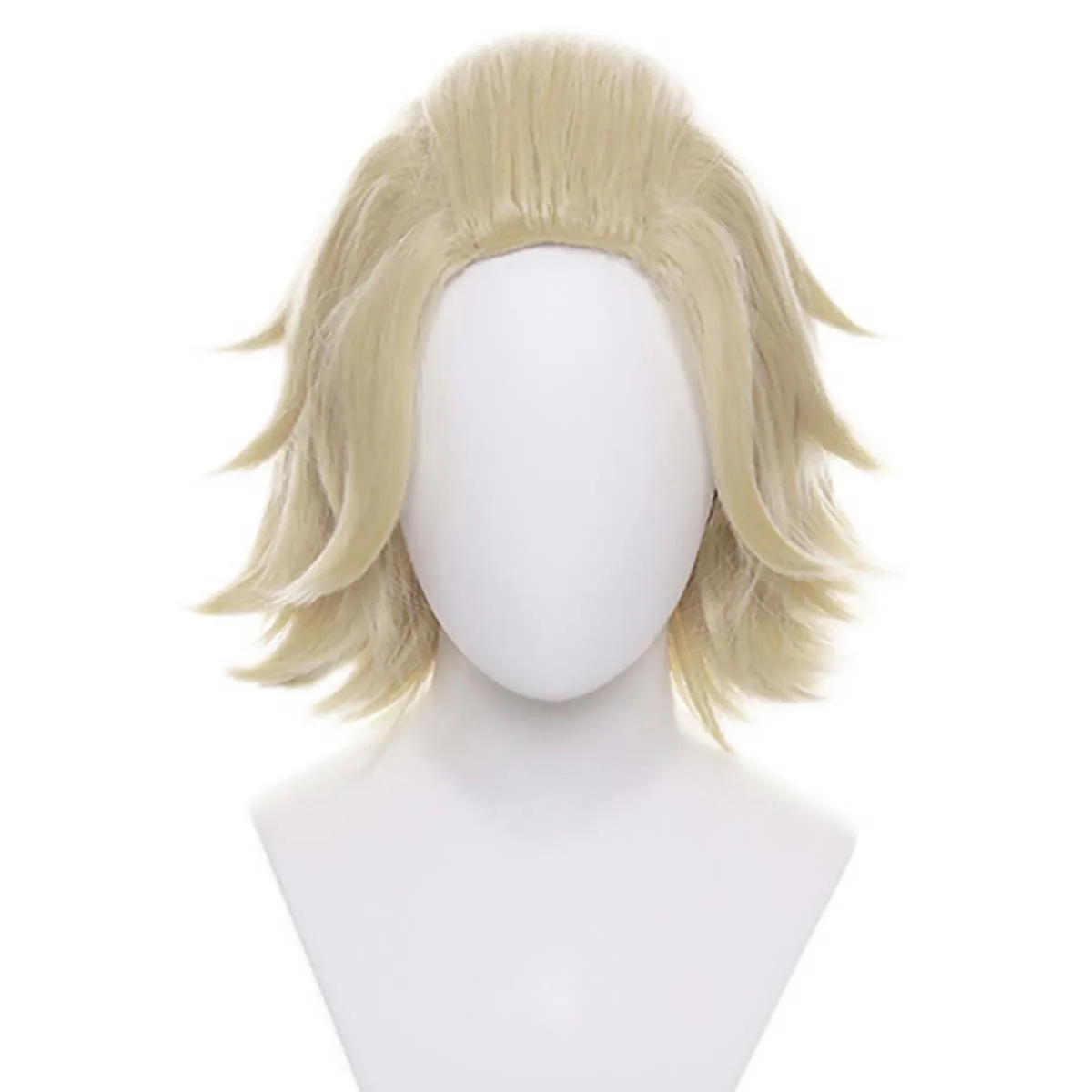 Anime Cosplay Tokyo Revengers Manjiro Sano Light Blonde Short Hair Heat-Resistant High Temperature Wig