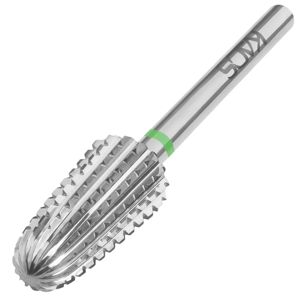 

Nail Carbide Volcano Bit Smooth Top Tungsten Nail Drill 2-way Rotate use for Both Left and Right Hand Cutters for manicure Tool