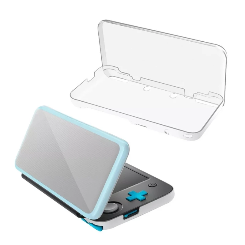 Transparente Crystal Clear Case para New 2DS LL, 2DS XL Game Console, Shell de Habitação Dura, Dustproof e Shockproof capa protetora