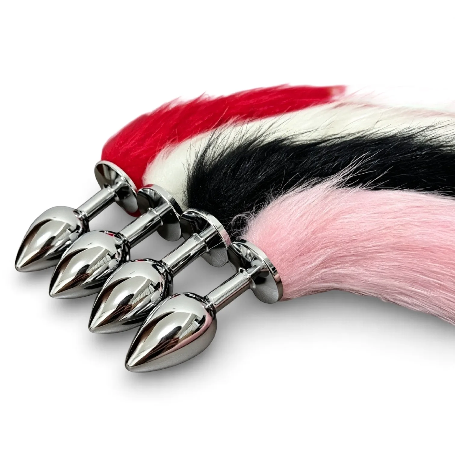 Metal Fox Tail Anal Plug Ass Play Adult Sex Toy Developments Rear Entrance Fun Metal Fox Tail for Adults