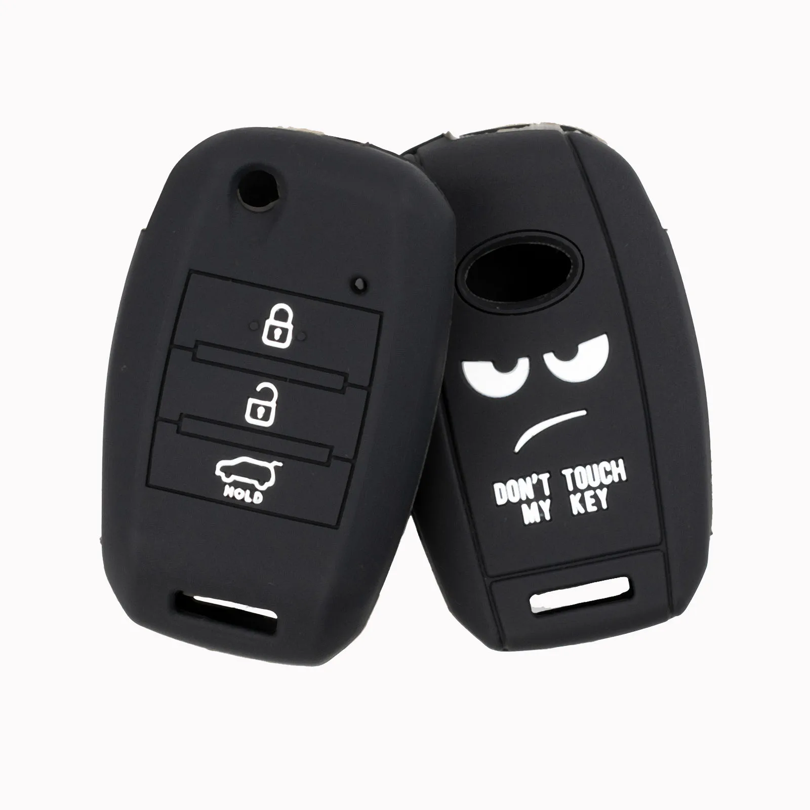 For Kia Rio Optima Sportage Sorento Soul Ceed Silicone Remote Key Fob Case Cover 3 Button Silicone Case Cover  Protector