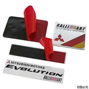 Automobilový emblém z hliníkové slitiny, samolepky na blatníky kufru, odznaky pro Mitsubishi Ralliart ASX Eclipse Galant Mirage Montero L200 EVO 8 nejlepší prodej Znak Mitsubishi Montero - №5