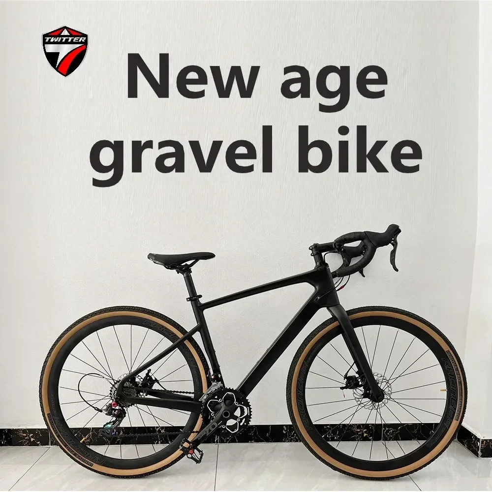 

TWITTER bicicleta GRAVEL RS-12S 700*38c hydraulic disc brake T900 off-road carbon fiber road bycycle bucket 12*142mm gravel bike