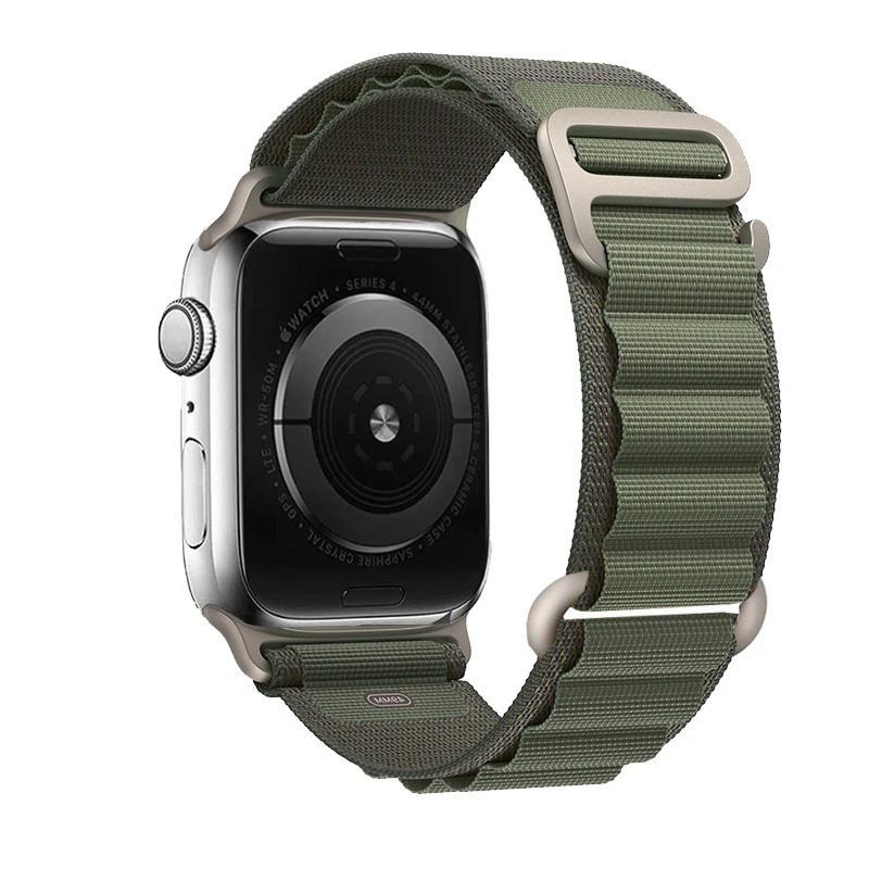 Für Apple Watch Armbänder 45 mm 46 mm 49 mm 42 mm iWatch Band 44 mm 40 mm Nylon Alpine Armband Correa Serie 10 9 8 7 6 11 SE Ultra 2 3
