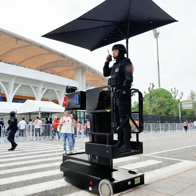 Multifunctional duty station intelligent patrol pick-up lookout platform, self-propelled operation vehicle