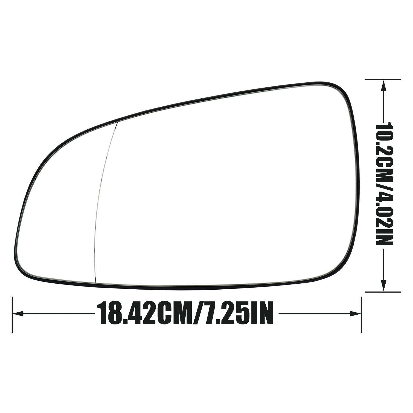 For Opel Astra H 2004 - 2009 Left Right Door Side Wing Mirror Glass Heated Convex Rear View Rearview With Plate Electric Clear