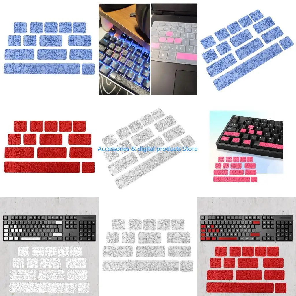 77JD Universal Fit Silicone Mouse Pads DIY Trimmable Stickers For Personalizing Skin Pad And Improved Grip During Usage