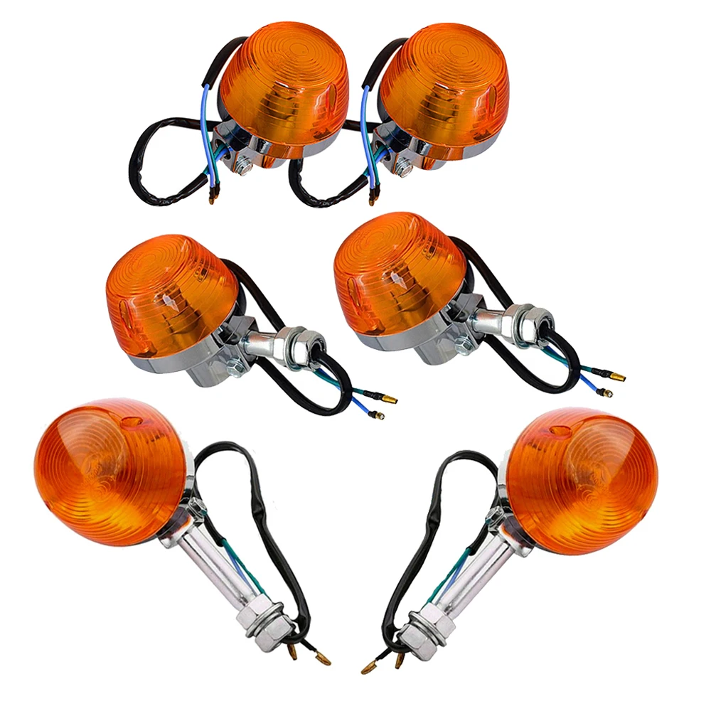 4pcs/Lot Motorcycle Signal Turning Lights for Honda Harley Davidson KTM Yamaha 70cc-1200cc Chromed Indicators Modified Flashers