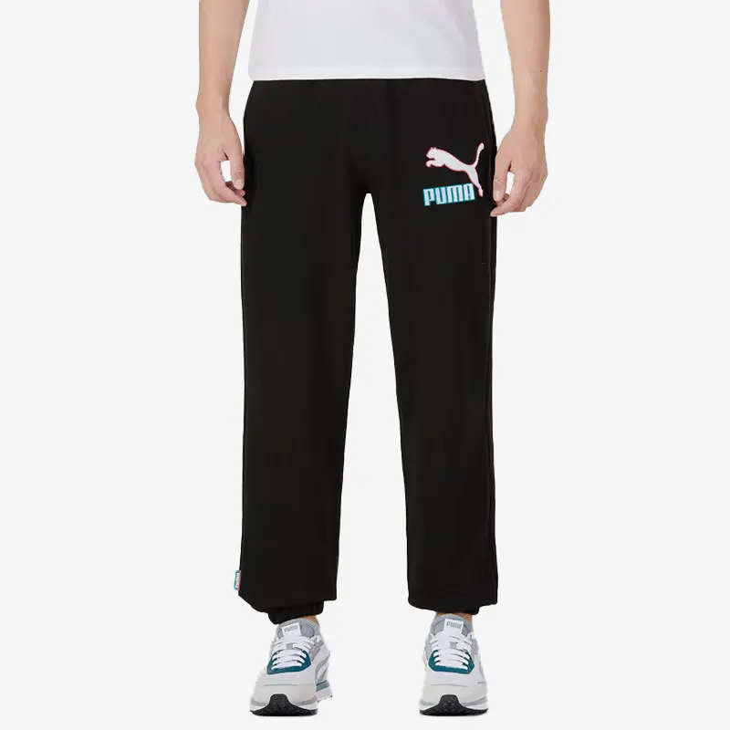 

Puma оригинальные осенние новые мужские спортивные повседневные облегающие длинные брюки для бега 537747-01