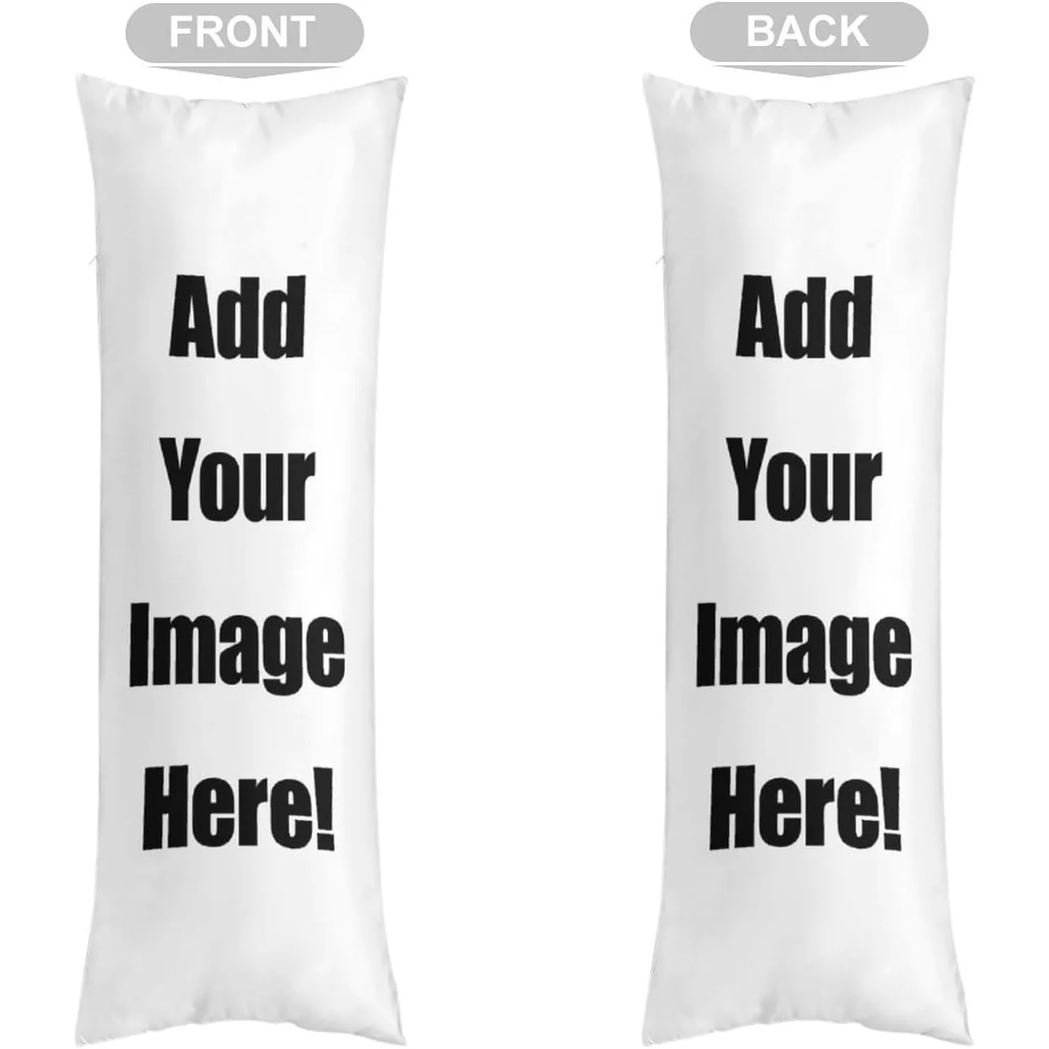 Custom Body Pillow Case with Picture/Text Two-Sides Customized DIY Anime Character Pillowcase Love/Wedding/Idol/Pet Pillow Cover