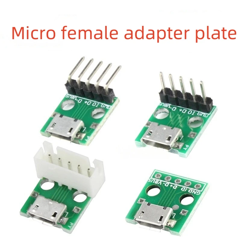 

1/5/10 шт. разъем Micro USB DIP-5P, плата адаптера, Android-микрофон, модуль кабеля питания мобильного телефона