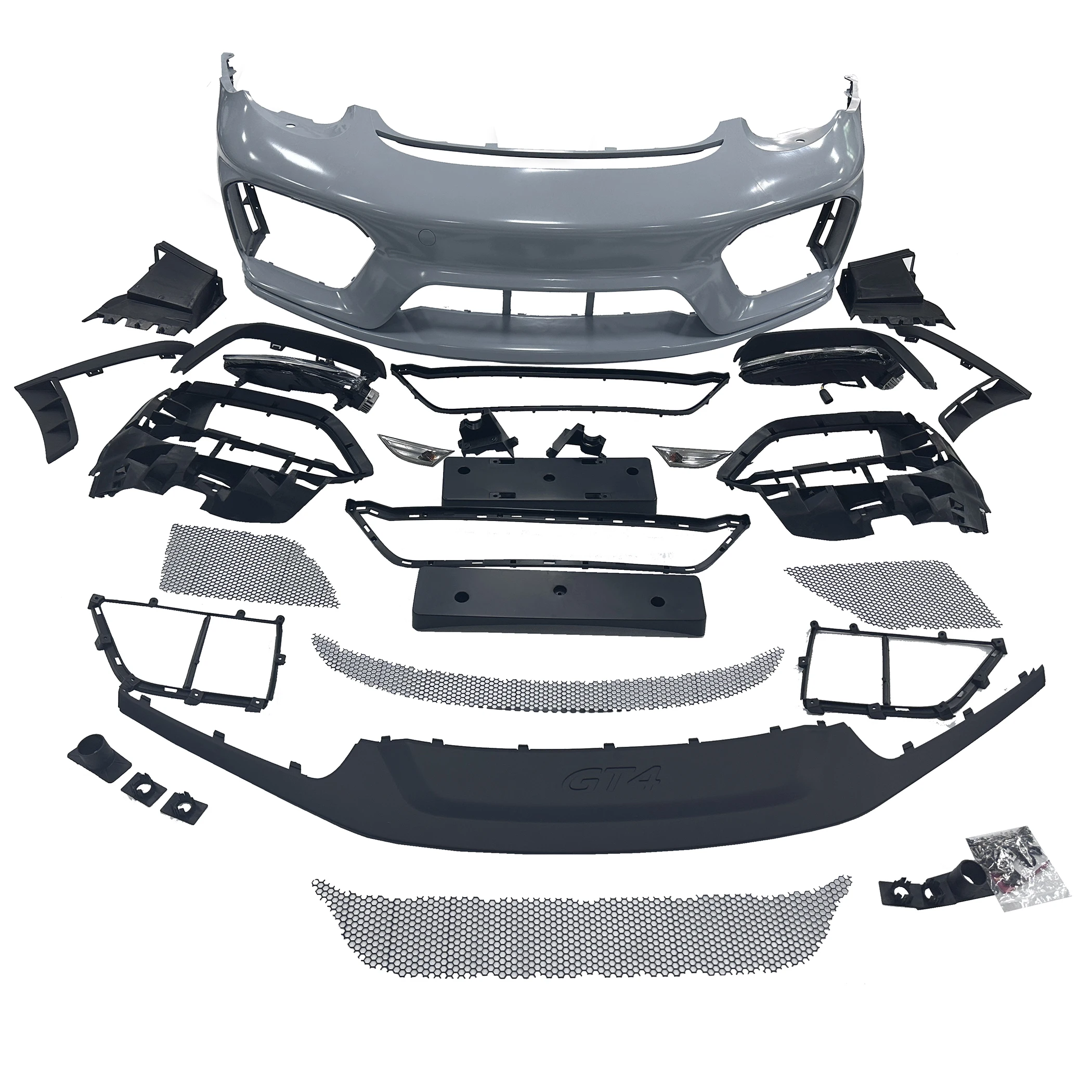 

New 718 GT4 Front Bumper for 987.1 Facelift Body Kit for Boxster Cayman 2004-2008 GT4 RS PP Front Bumper