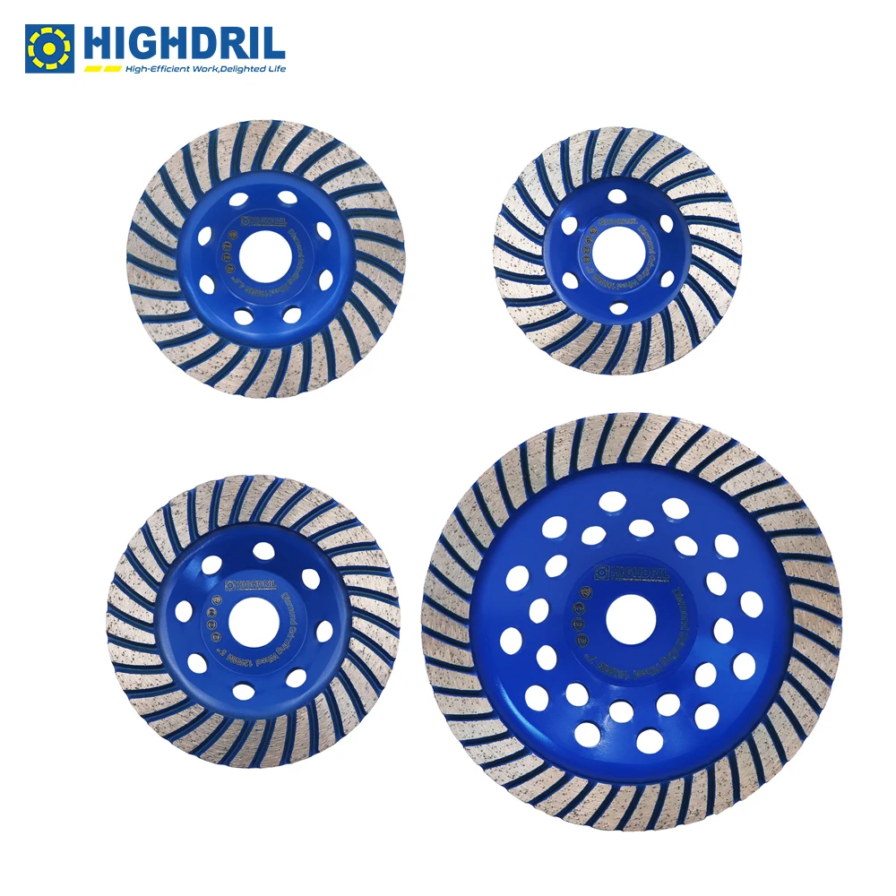 

1pc/2pcs Diamond Turbo Cup Grinding Discs Cutting Wheels For Concrete Masonry Marble Polishing Tools Dia100/115/125/180mm