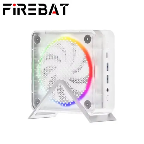 Firebat Mini Gaming PC Computer MN56 AMD Ryzen 7 8745HS AMD Radeon 780M 8C/16T, 32GB DDR5 1TB PCIe 4.0 SSD Windows 11 Support 4K
