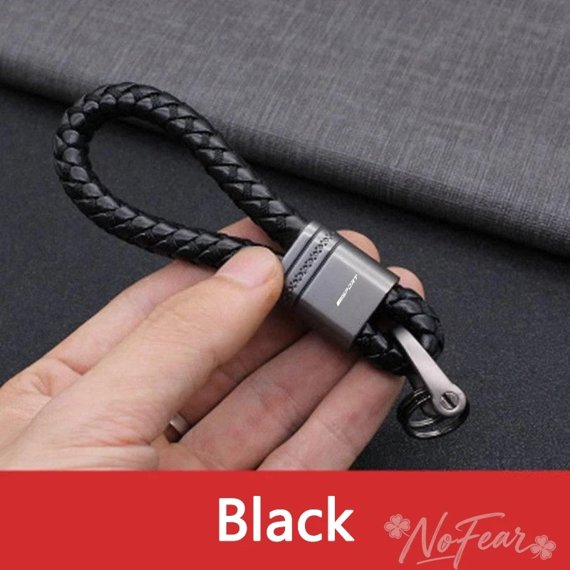 

Car Styling Keychain Leather Woven Rope Metal Key Ring For BMW 3 5 Series G30 G20 F30 F10 E90 E60 X1 X3 E70 F15 F48 Accessories