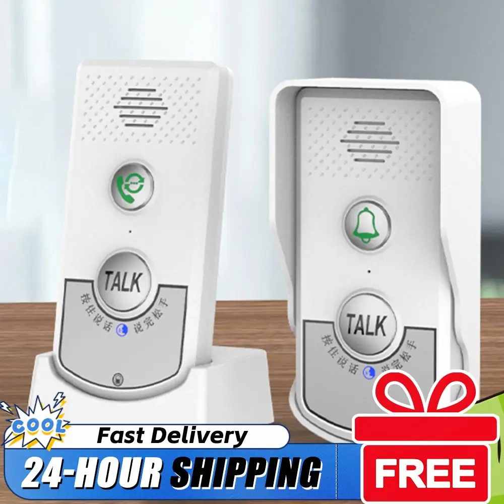 Wireless Intercomunicador Two Way Audio Voice Sender and Reciever for Home Hospital Hotel Call Door Chime