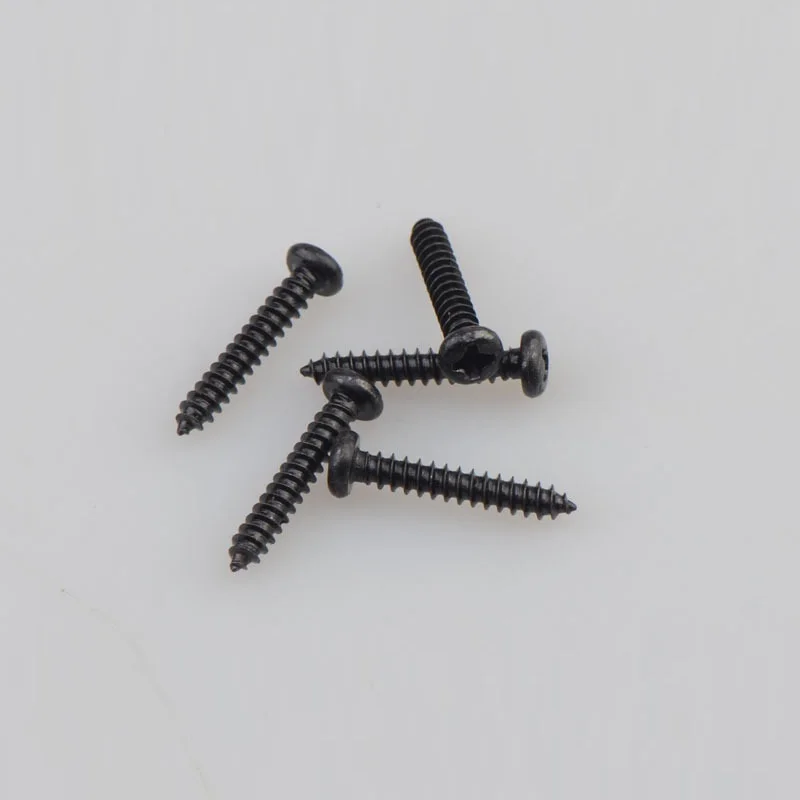 500pcs M2 M2.3 M2.6 M3 PA Phillips Black Screws Pan Round Head Self-tapping Electronic Laptop Screw Small Wood Screws Kit