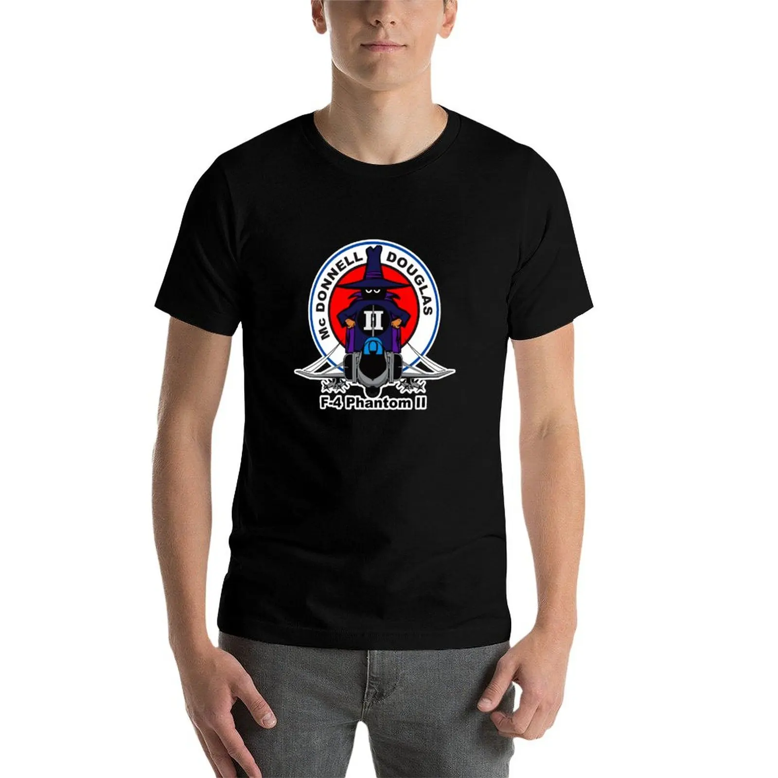 Mc Donnell Douglas F-4 Phantom II - Clean Style T-Shirt Comfortable Workout Short Sleeve Shirt view 3