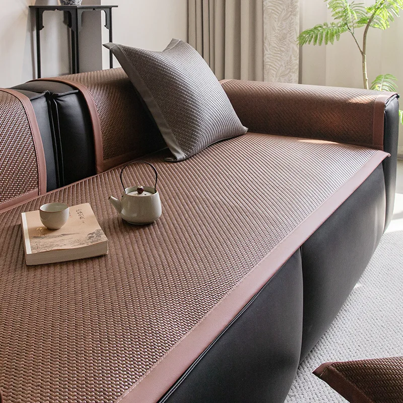 

Simple PE Ice Vine Sofa Cushion Summer Anti Slip and Wear-resistant Rattan Seat Cushion