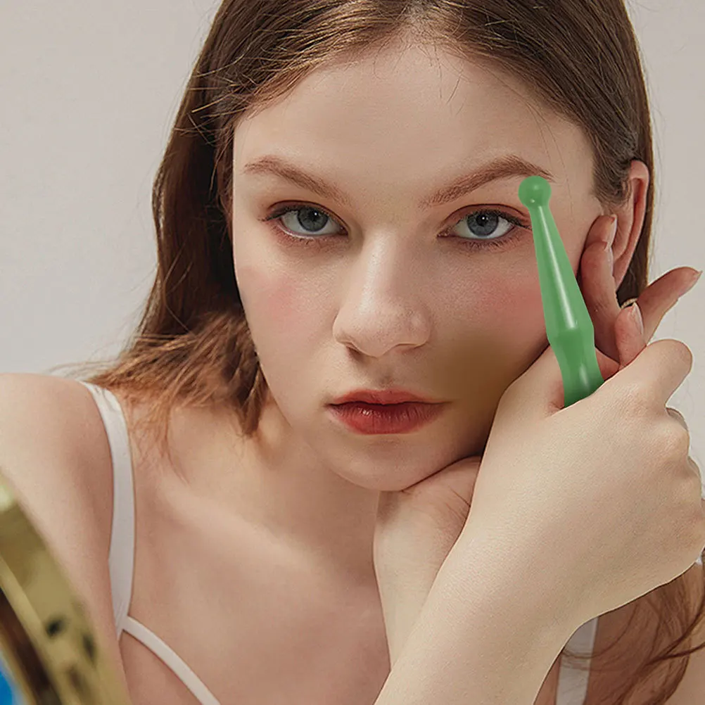 

2pcs Foot Massage Stick Resin Gua Sha Tool For Acupressure Points Eye Facial Therapy Portable Manual Scraping Massager Rod Home