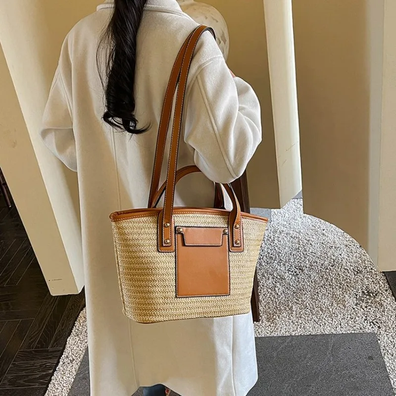 Fashionable Diaper Bag Women Crossbody Leather Bag Minimalist Casual Vintage Messenger Purse Solid Color