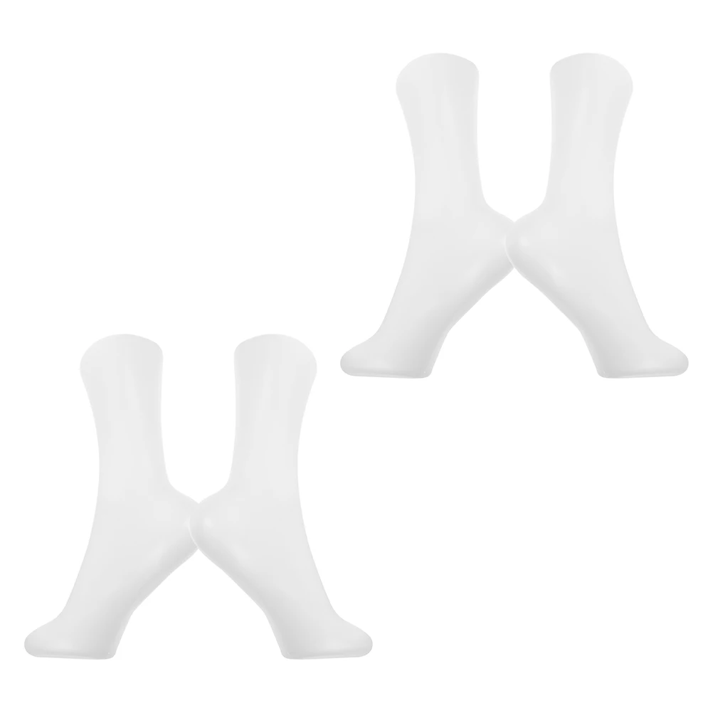 

4pcs Women Shoe Display s Foot Mannequin Sock Booties Stand Holder Support Fake Feet For Socks Anklets Lightweight Sturdy