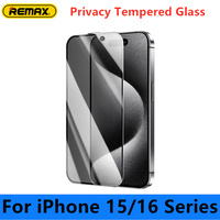 REMAX Ultra-soft Privacy Tempered Glass Screen Protecter For iPhone 15/16 Series 16Pro 16ProMax 3D Clear Film WL-03