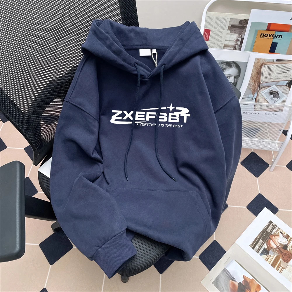 

Loose Fit ex Hoodie Sweatirt Street Sle Letter Design Autumn Winter Casual Outerwear for Couples Youth Faion