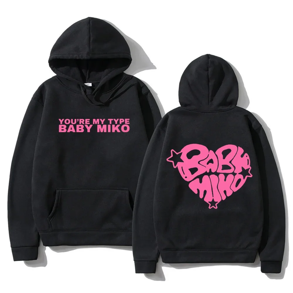 Young Miko Xoxo Tour-Sudadera con capucha para hombre y mujer, ropa de moda divertida, sudadera estética Harajuku, jersey con estampado Vintage