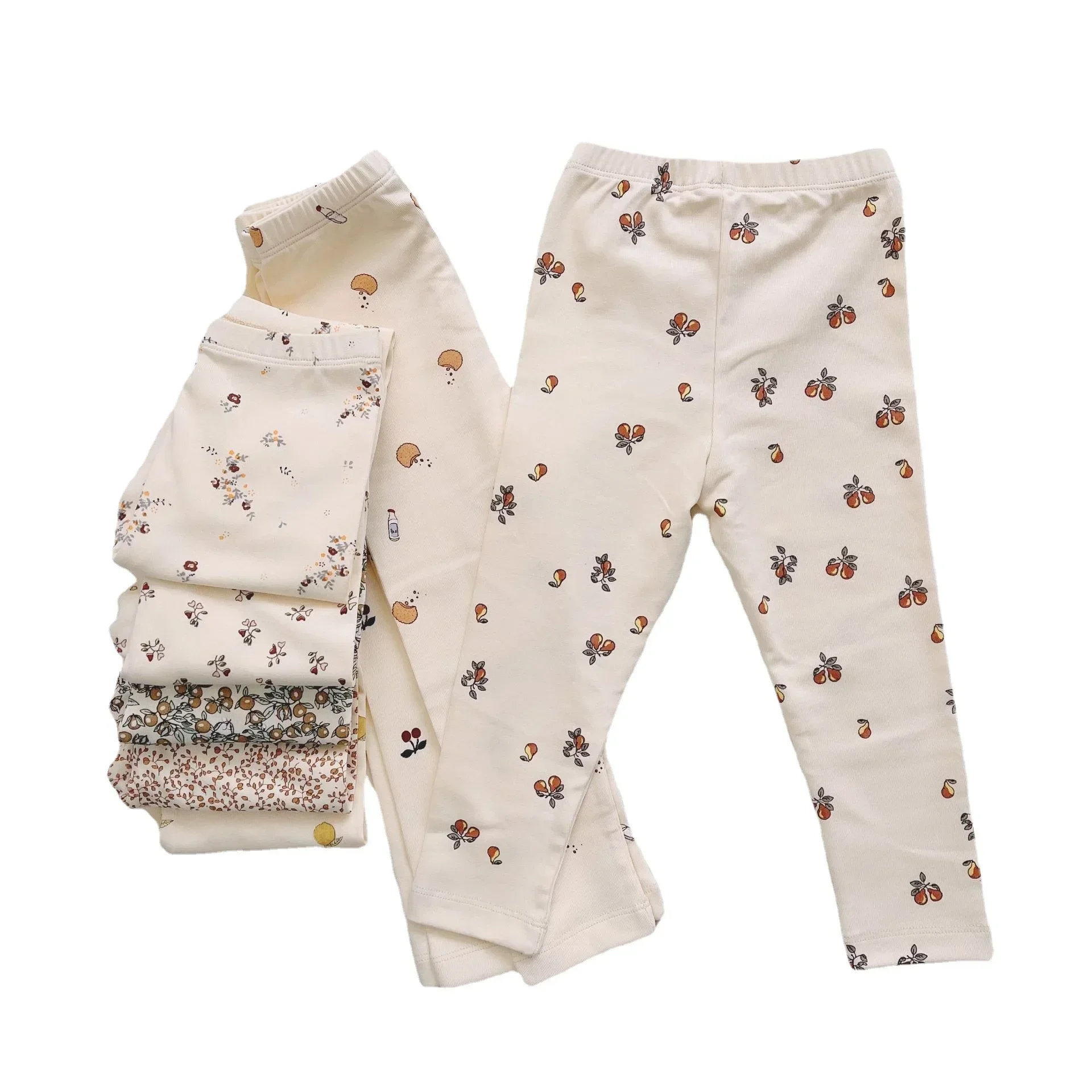 Brand Baby Girls Long Sleeve T Shirts + Pants Pajamas Suit Children Printed Wear Air-conditioning Clothes Kids Homewear Matching