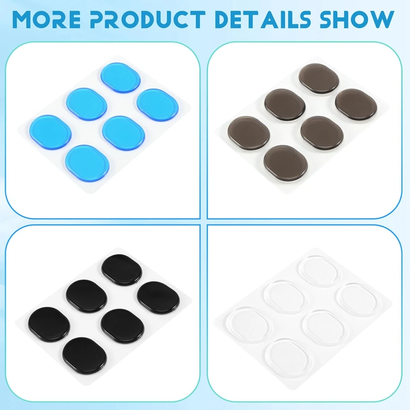 AA79 New 24 Pcs Silicone Drum Damper Pads, Drum Snare Mute Pad Soft Drum Damper Gel Pads For Drums Tone Control