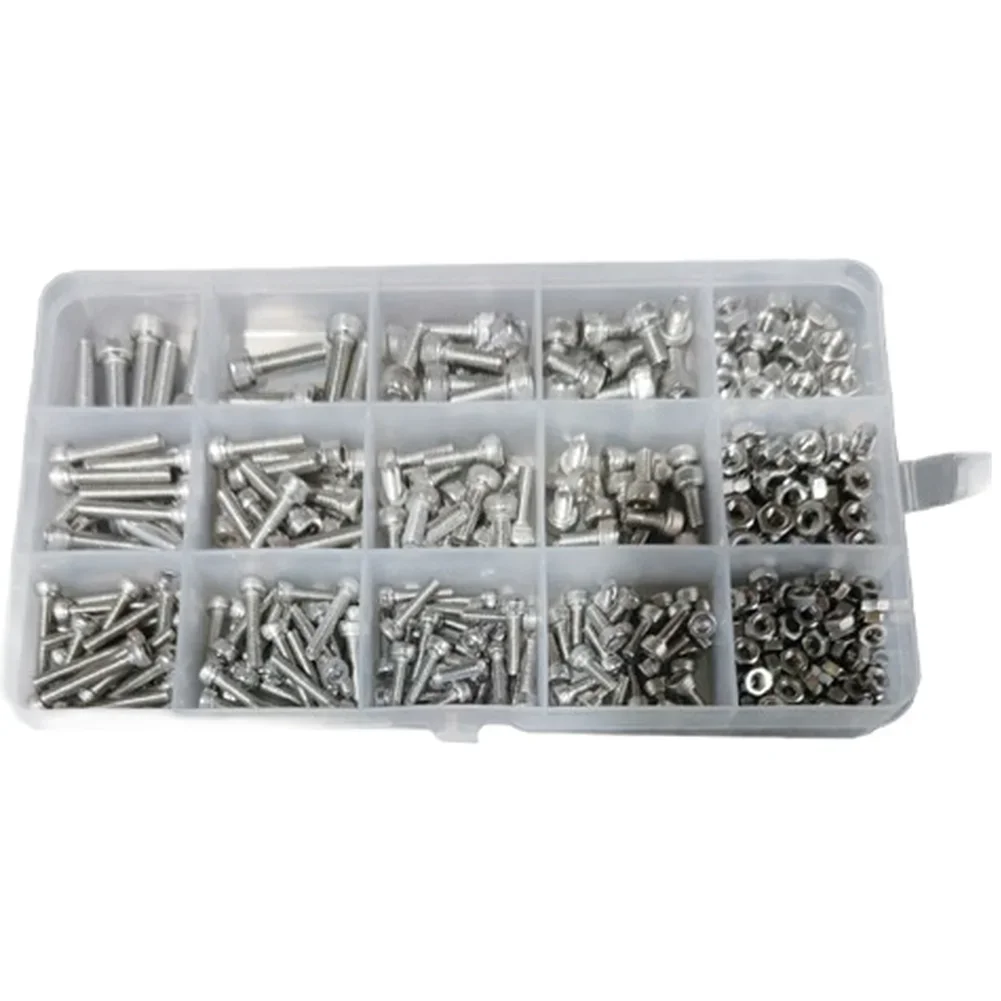 

Набор из 150 шт. винтов и гаек с шестигранной головкой из нержавеющей стали 304 для крепежа M3 для промышленных и бытовых проектов