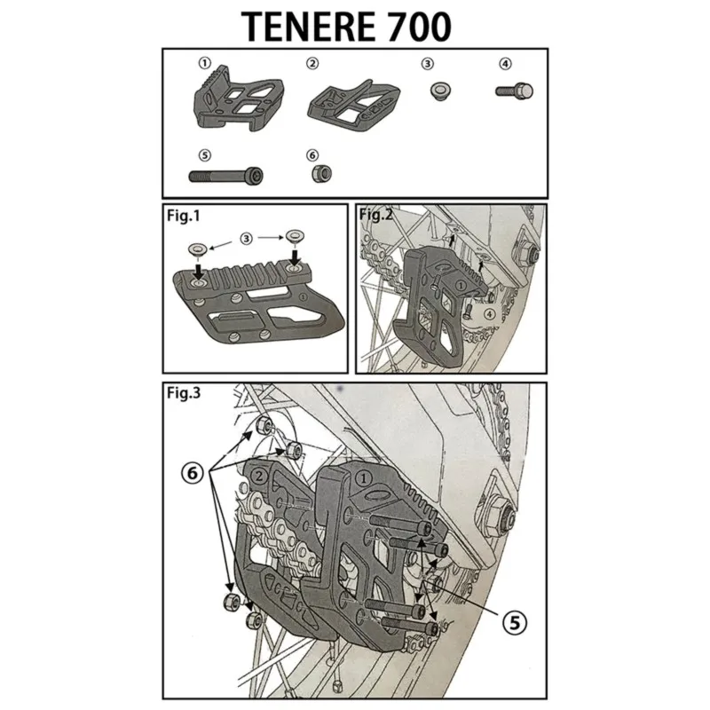 N26R-Chain Guide For Tenere 700 TENERE700 XTZ XT700Z T 7 2019-2021 Motorcycle Pulley Protector Plate Stabilizer