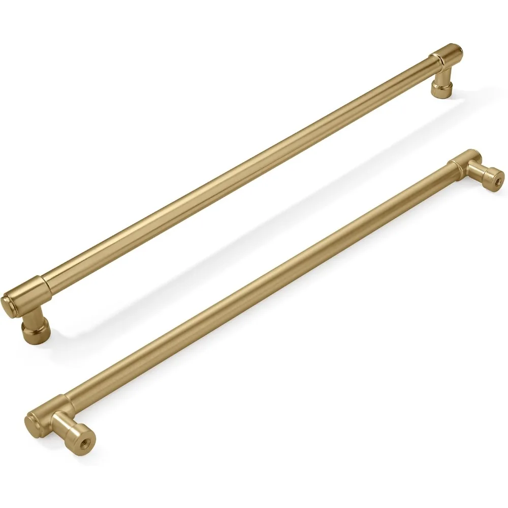 

NEW - 6 Pack 12 Inch(305mm) Champagne Bronze Cabinet Pulls Brushed Brass Kitchen Cabinet Handles Extra Long Gold