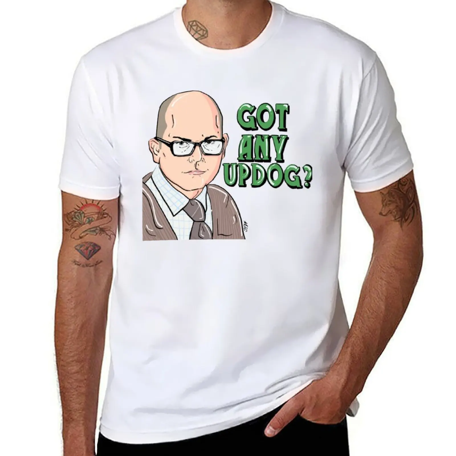 

Colin Robinson Got any Updog Waht we Do In The Shadows T-Shirt mens graphic t shirts man t shirt summer T-Shirt