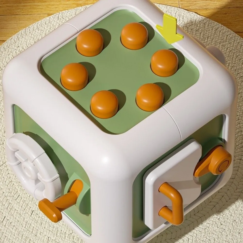 Cube d'activité d'éducation précoce à moteur fin, interrupteurs de tiroir, compétences de pratique en plastique, Cube de tiroir éducatif Montessori sensoriel