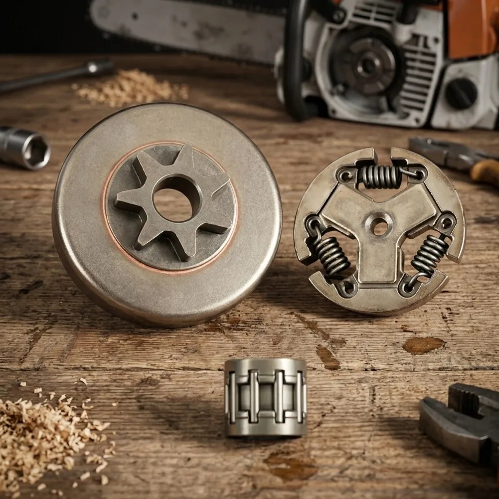 A556001580 Clutch Drum 3 8 Inch 7T For Chainsaw CS 590 CS 600P CS 620P 591 Wear Resistant Long Lifespan Easy Install