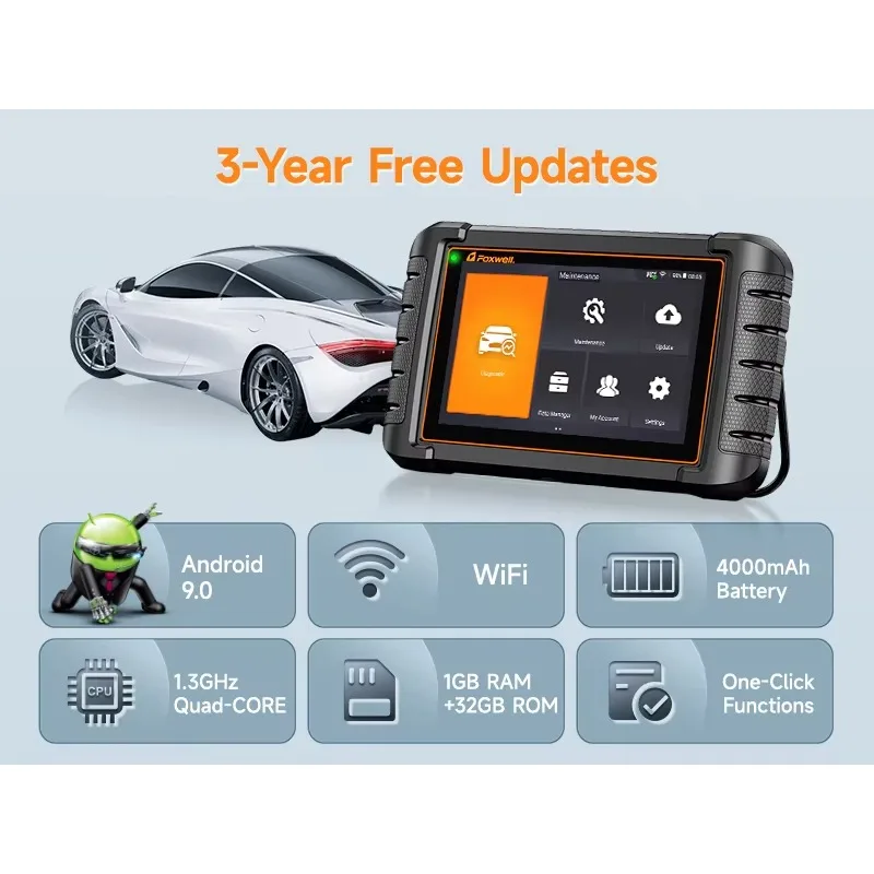 NT809BT OEM ODM Car Diagnostic Scanner All System OBD2 30 Function Engine Light Wireless Tool with 1-Year Warranty view 3
