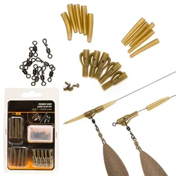 30 PCS/SET Carp Fishing Helicopter Rig Kit Heli Sleeve Beads Anti-Tangel Sleeves Accessories Carp Rig Fishing Tackle Hot Sale