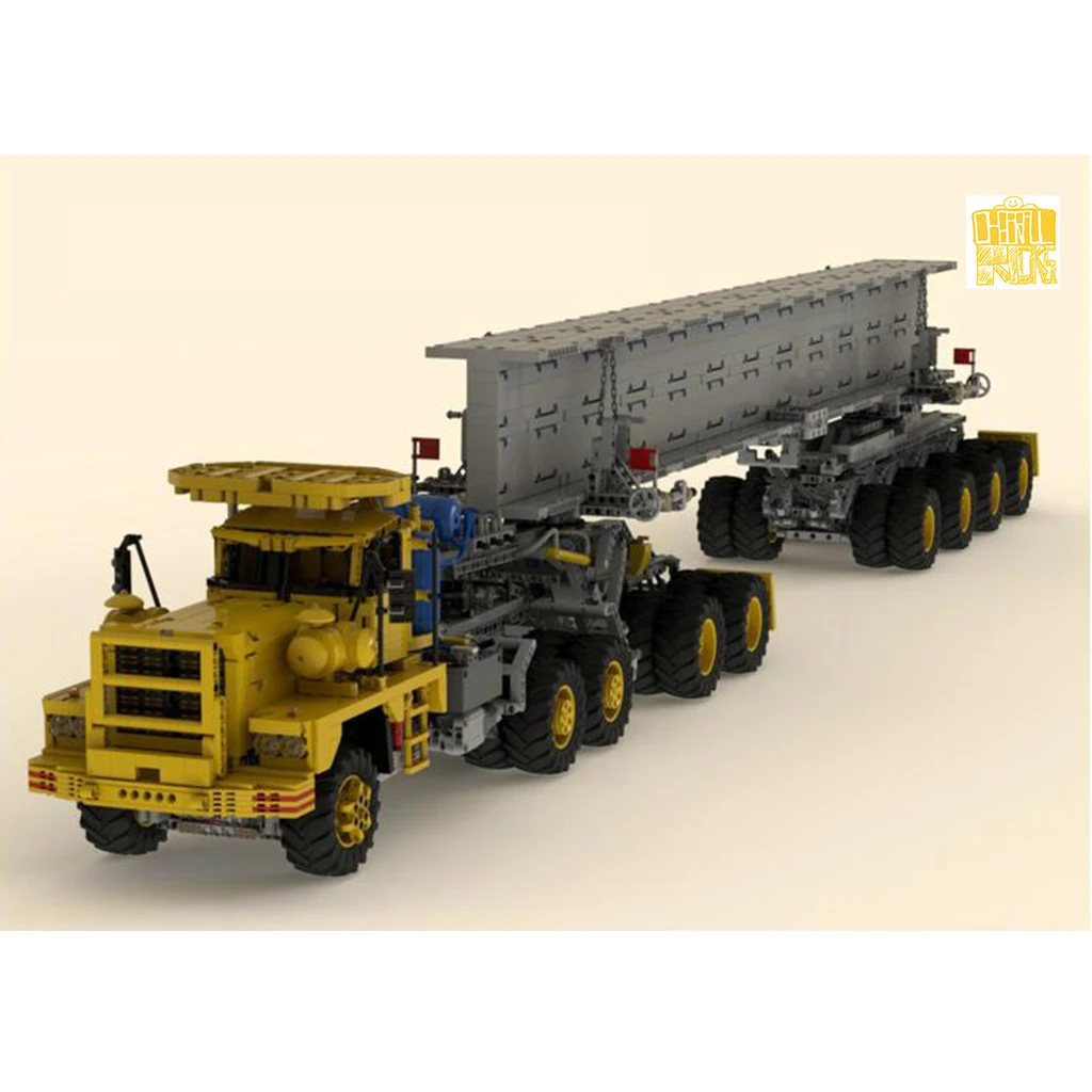 MOC XM400 Heavy Truck P12& XM401 Trailers with Beam Model With PDF Drawings Building Blocks Bricks Christmas Gifts