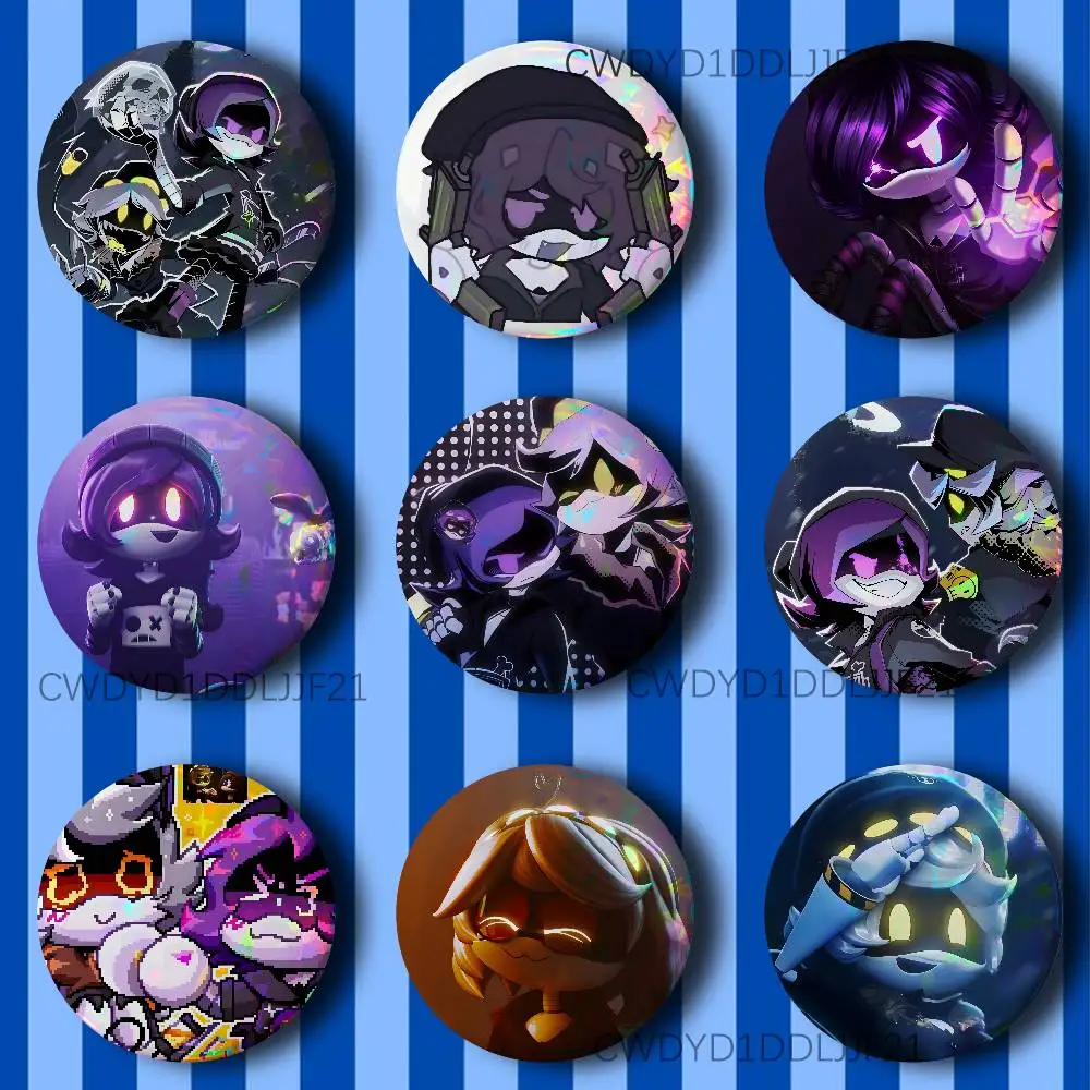 

M-Murder D-Drones UZI N Button Pins Tinplate Brooches Cartoon Creative Badge for Backpack Clothes Decor