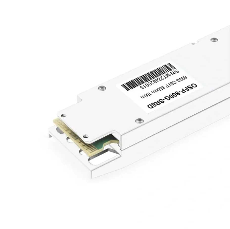 Dual Port 800Gb/s OSFP 2x400G SR8 PAM4 Optical Module 850nm 100m DOM Dual MPO for Network Communication