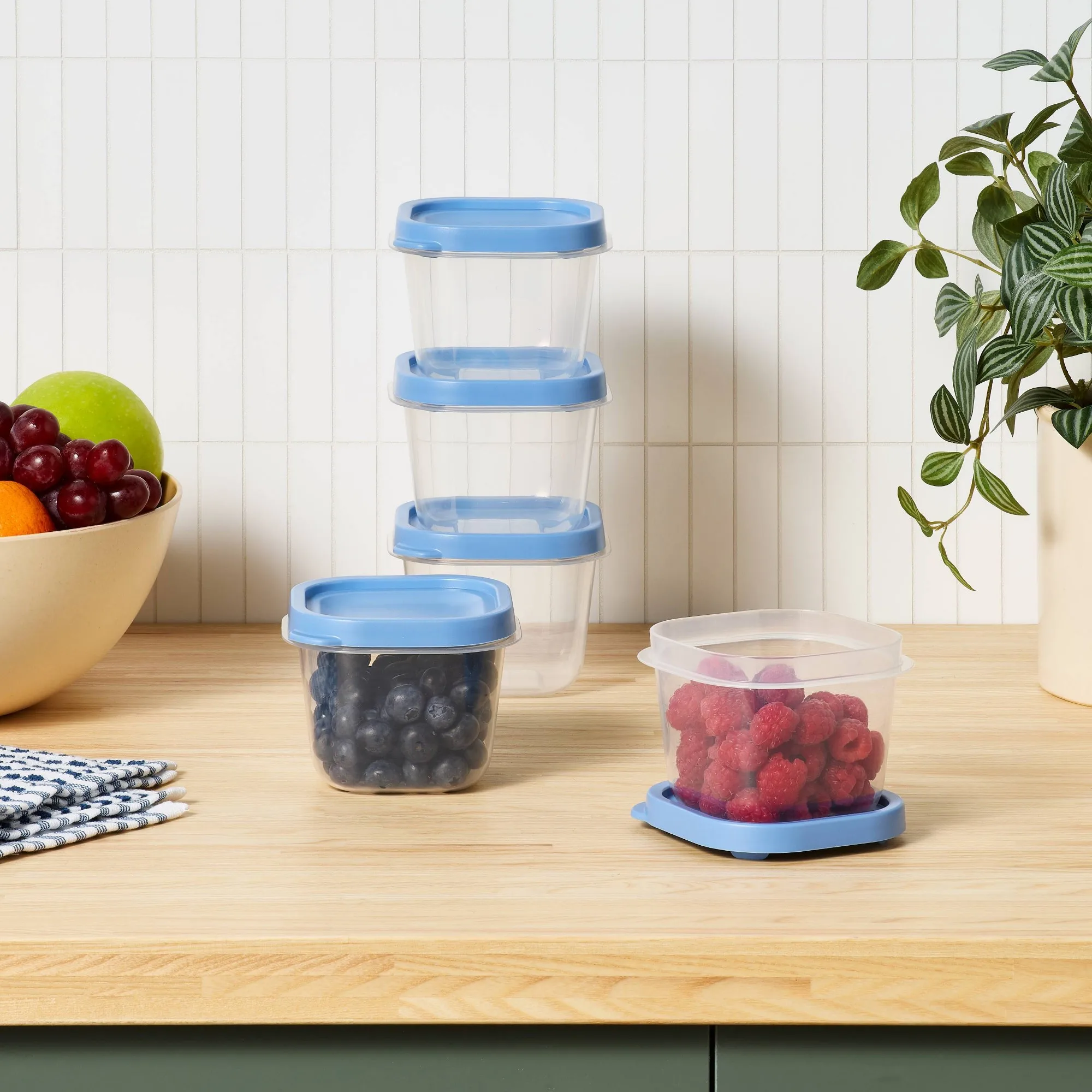 10-teiliges Set blauer Kunstst – Food Storage Containers Set Bewertung und Preis