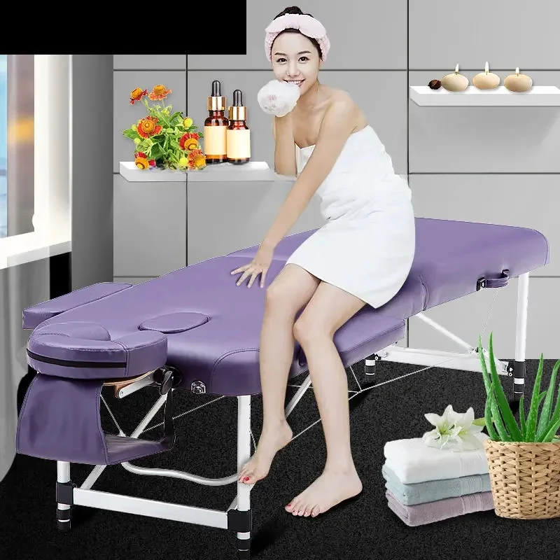 Simple portable folding massage bed beauty bed massage physiotherapy acupuncture bed fire therapy home portable tattoo