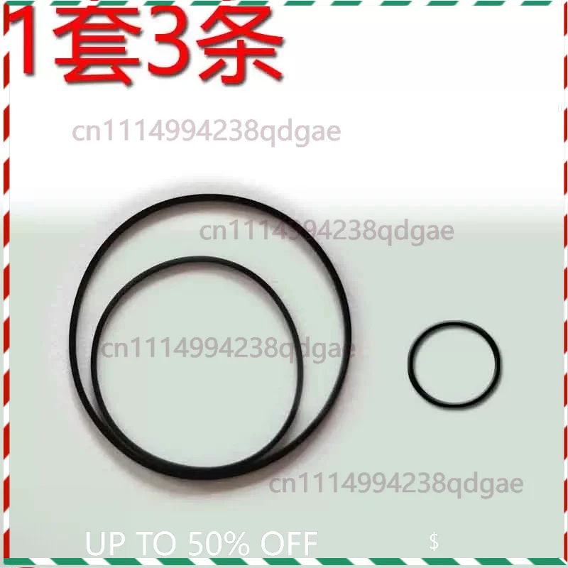 Drive Belt For Sony TCM‑50 TCM‑55 Portable Cassette‑Corder Low Wow‑flutter Anti‑Aging Repair Spare Part（1 set of 3 belts）