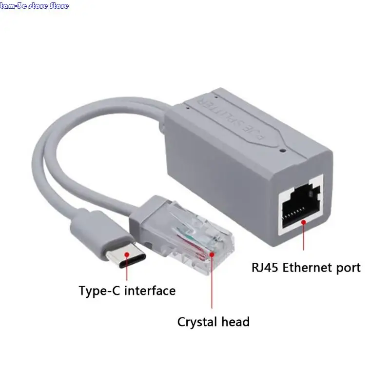 IEEE802.3af PoE-сплиттер USB C от 48 В до 5 В, 2,4 А для устройств NonPoE, совместимость с шлюзами Settop Box, камерой с камерой с камерой с камерой с камерой с камерой