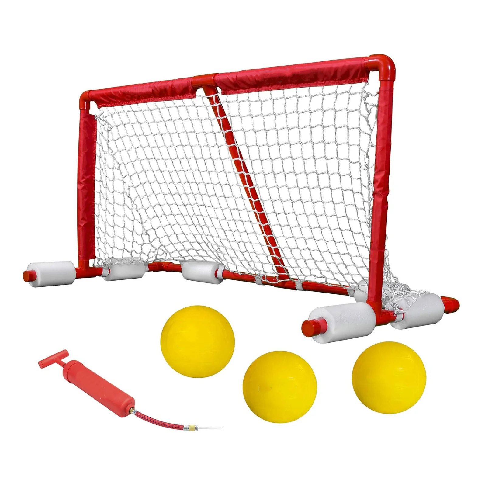 

Water Sports Includes Goal and 3 Balls Game Set Summer Pool Game Floating Water Polo Goalpromote sales