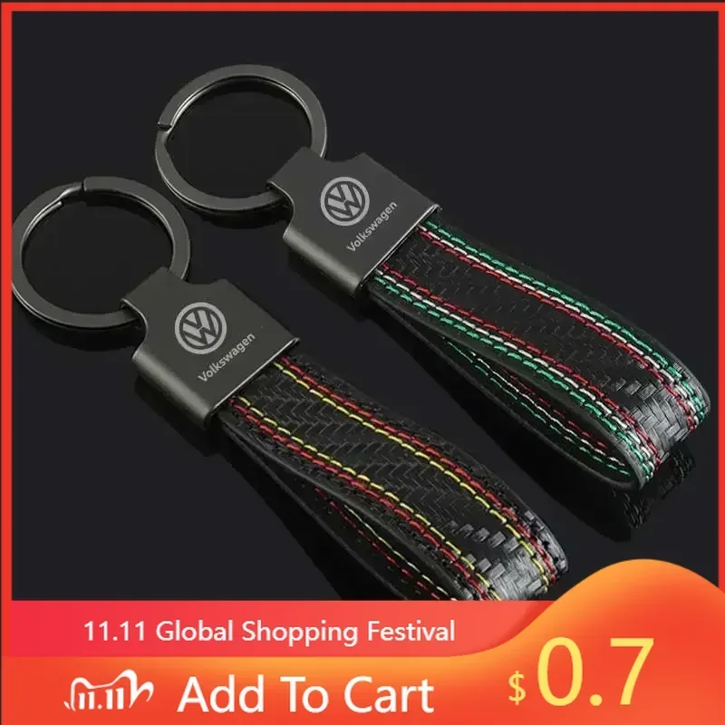 

Кожаный брелок для ключей для автомобилей VW: Passat, Tiguan, Golf, Sharan, Sagitar, Magotan, Lavida, Santa